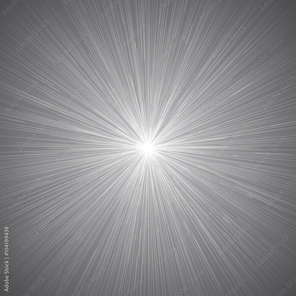 Fototapeta premium Radial Speed Lines Graphic Effects Background Grey 01