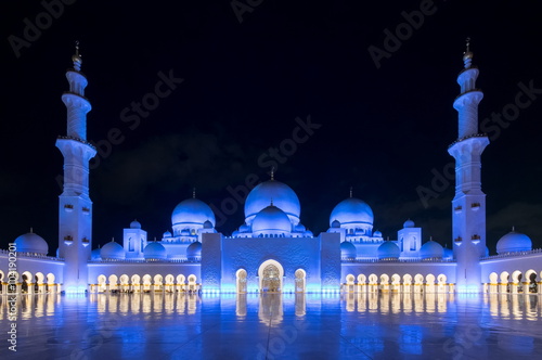 ABU DHABI, UAE - FEBRUARY 01: Sheikh Zayed Grand Mosque, Abu Dha