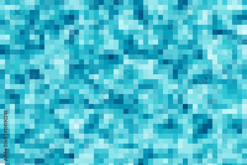 Blue mosaic frozen ice abstract background illustration