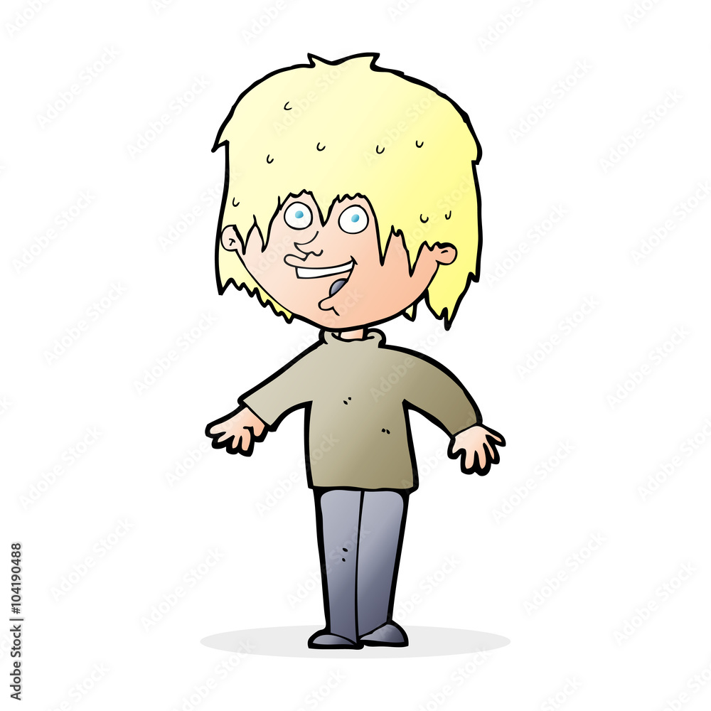 cartoon excited man cartoon excited man