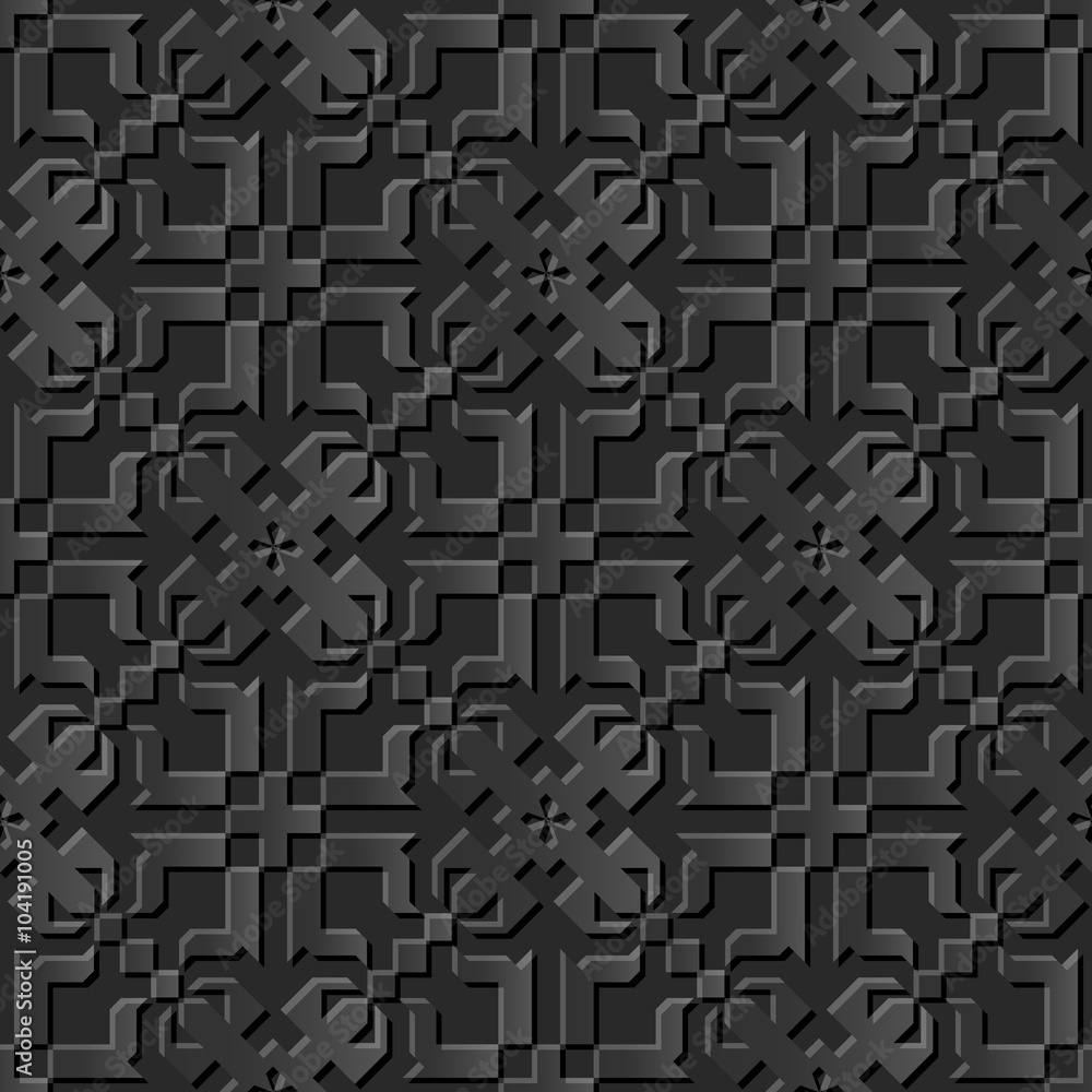 Seamless 3D elegant dark paper art pattern 025 Cross Geometry Kaleidoscope
Seamless 3D elegant dark paper art pattern 025 Cross Geometry Kaleidoscope