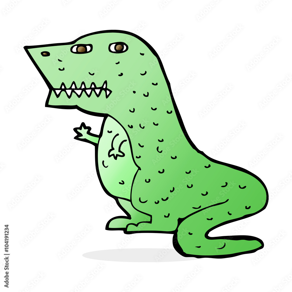 Obraz premium cartoon dinosaur