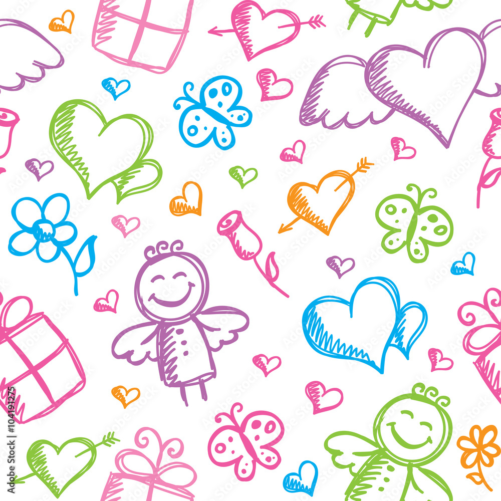 romantic seamless pattern romantic seamless pattern
