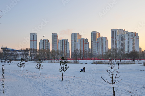 Residential area at the intersection of Pulkovo highway and Danu © herculerus