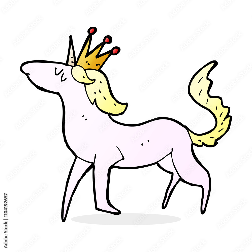 Fototapeta premium cartoon unicorn