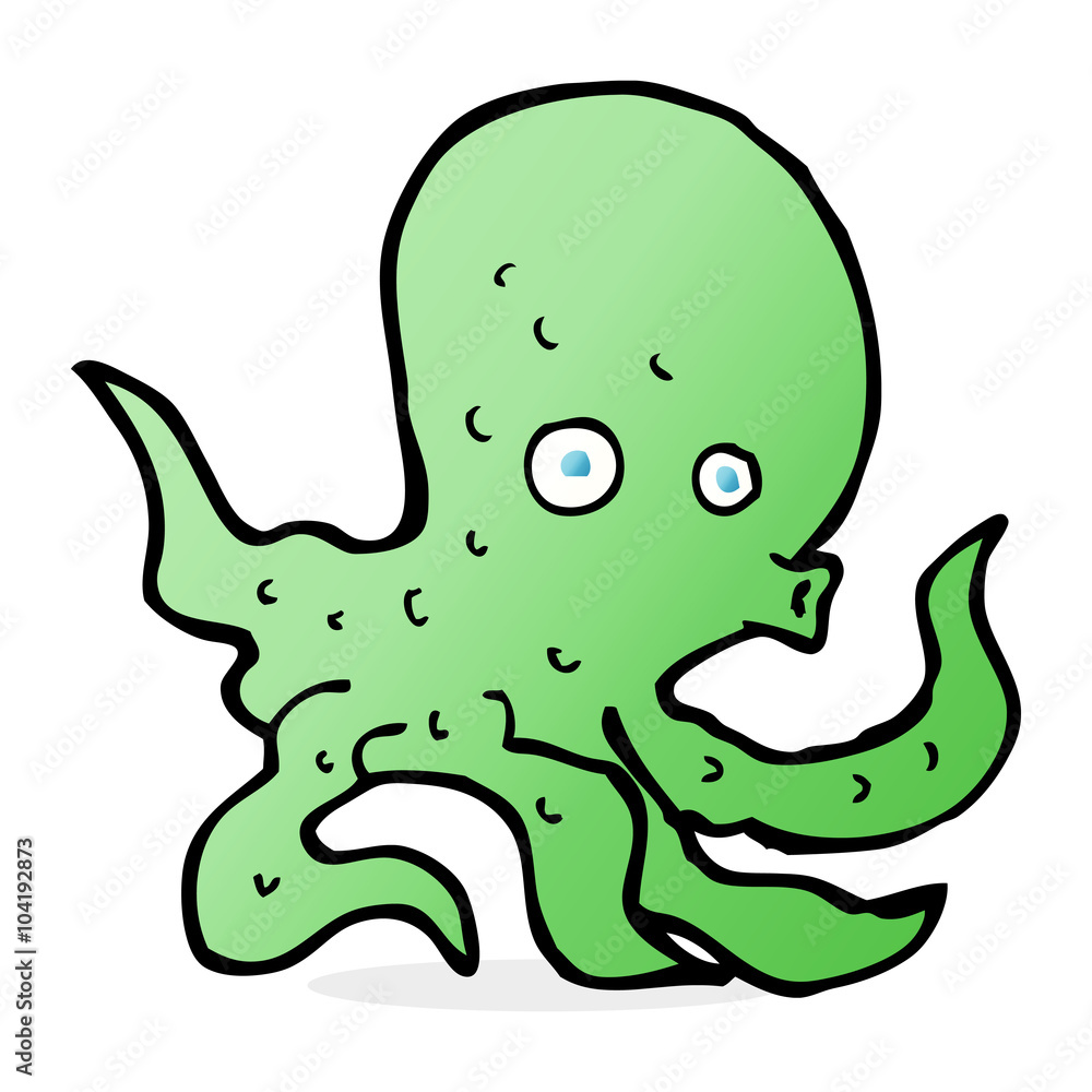 Obraz premium cartoon octopus