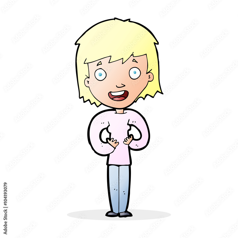cartoon happy woman cartoon happy woman