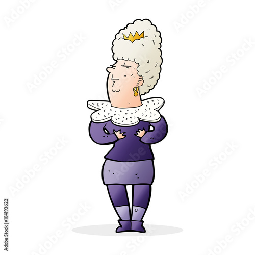 cartoon aristocratic woman