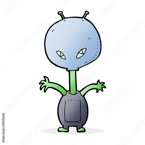 cartoon space alien