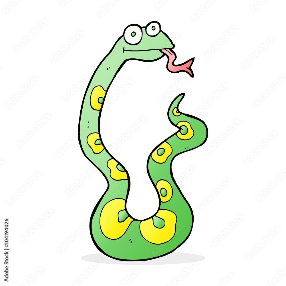 Naklejka premium cartoon snake