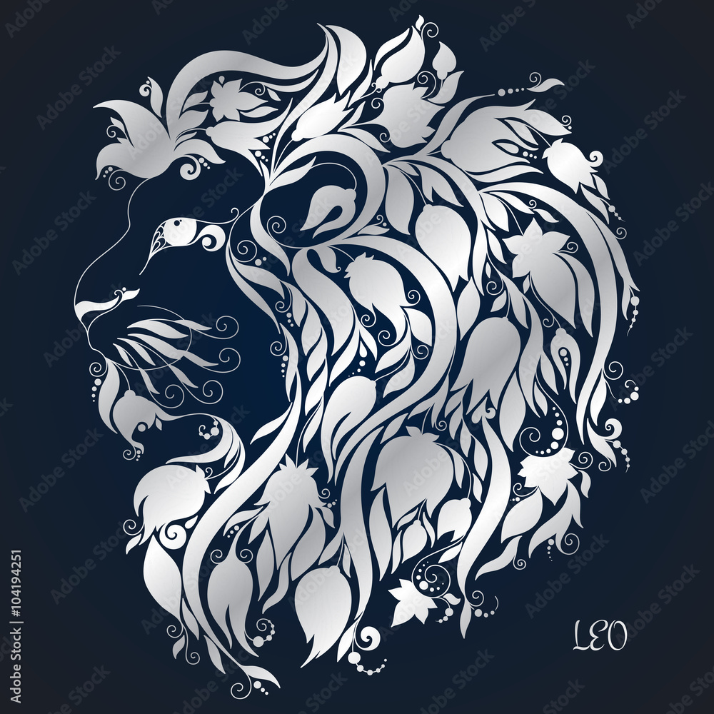 Obraz premium Leo. Astrology Zodiac sign.