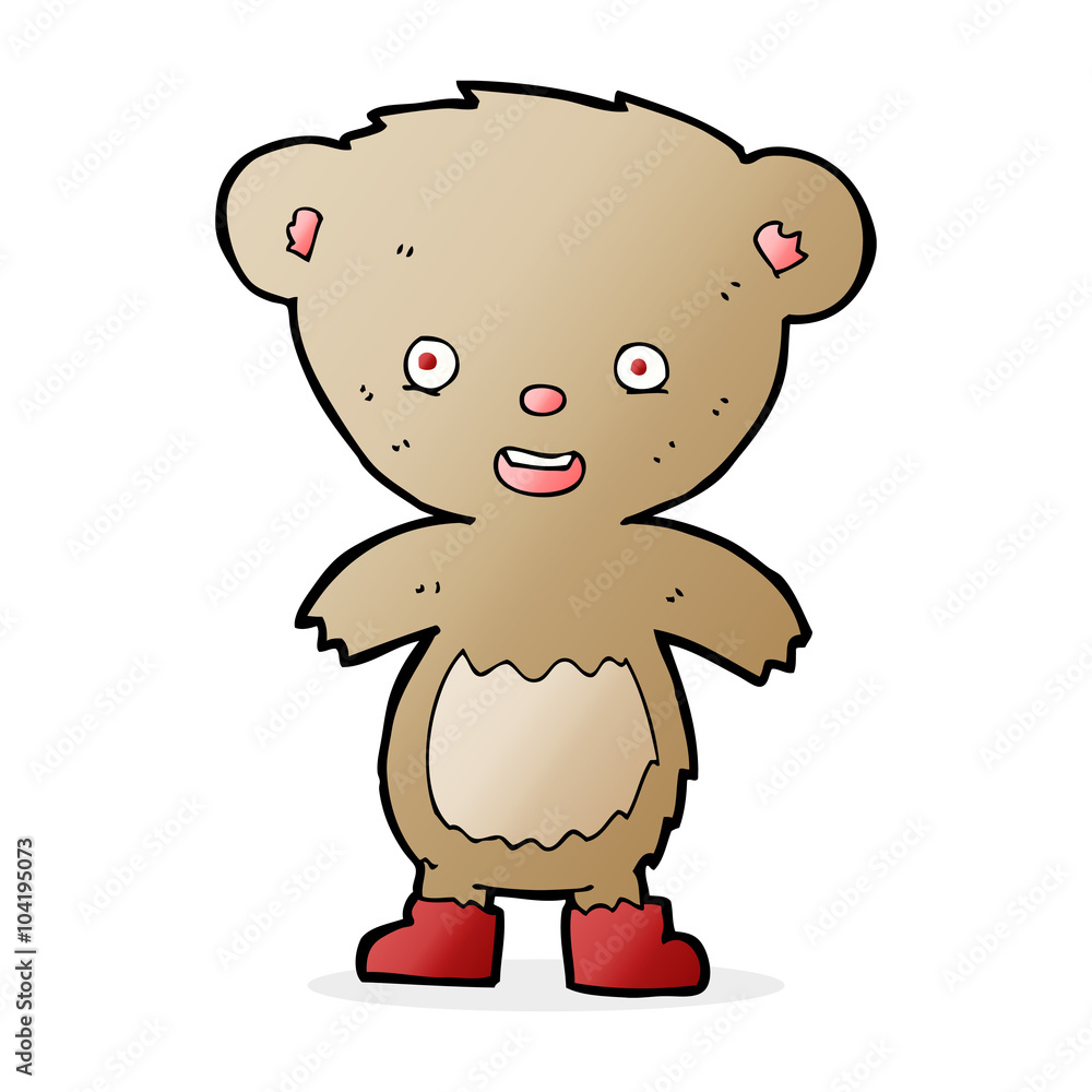 Naklejka premium cartoon teddy bear
