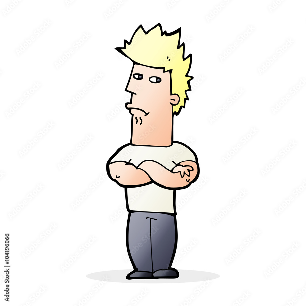 cartoon man sulking cartoon man sulking