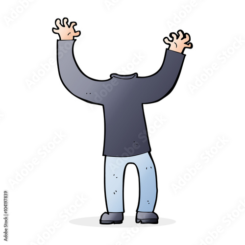 cartoon headless body