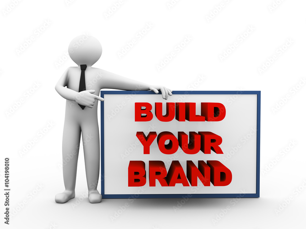 3d business person build your brand 3d business person build your brand