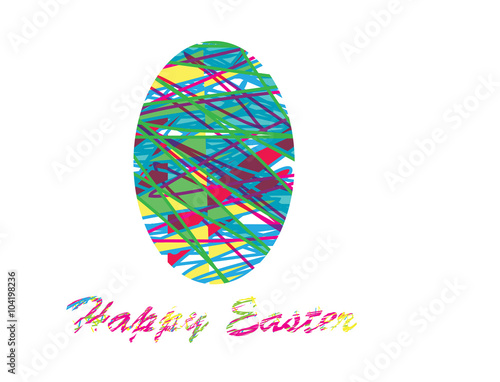 Illustrazione artistica di un uovo di pasqua