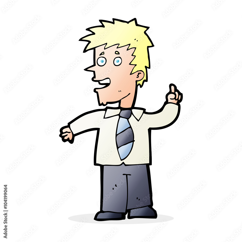 cartoon man with idea cartoon man with idea
