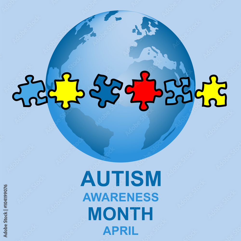 Autism awareness month design