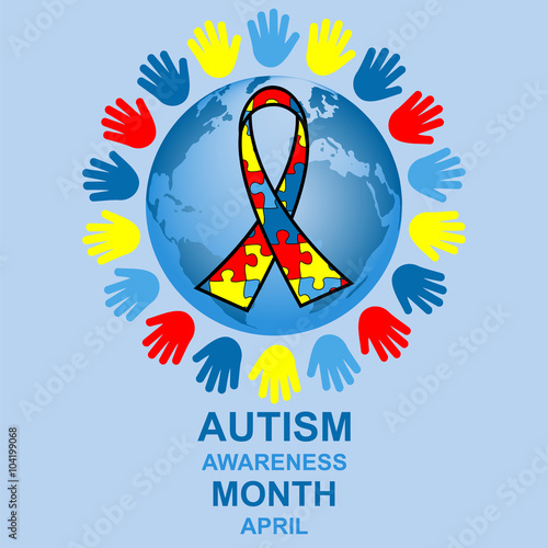 Autism awareness month design