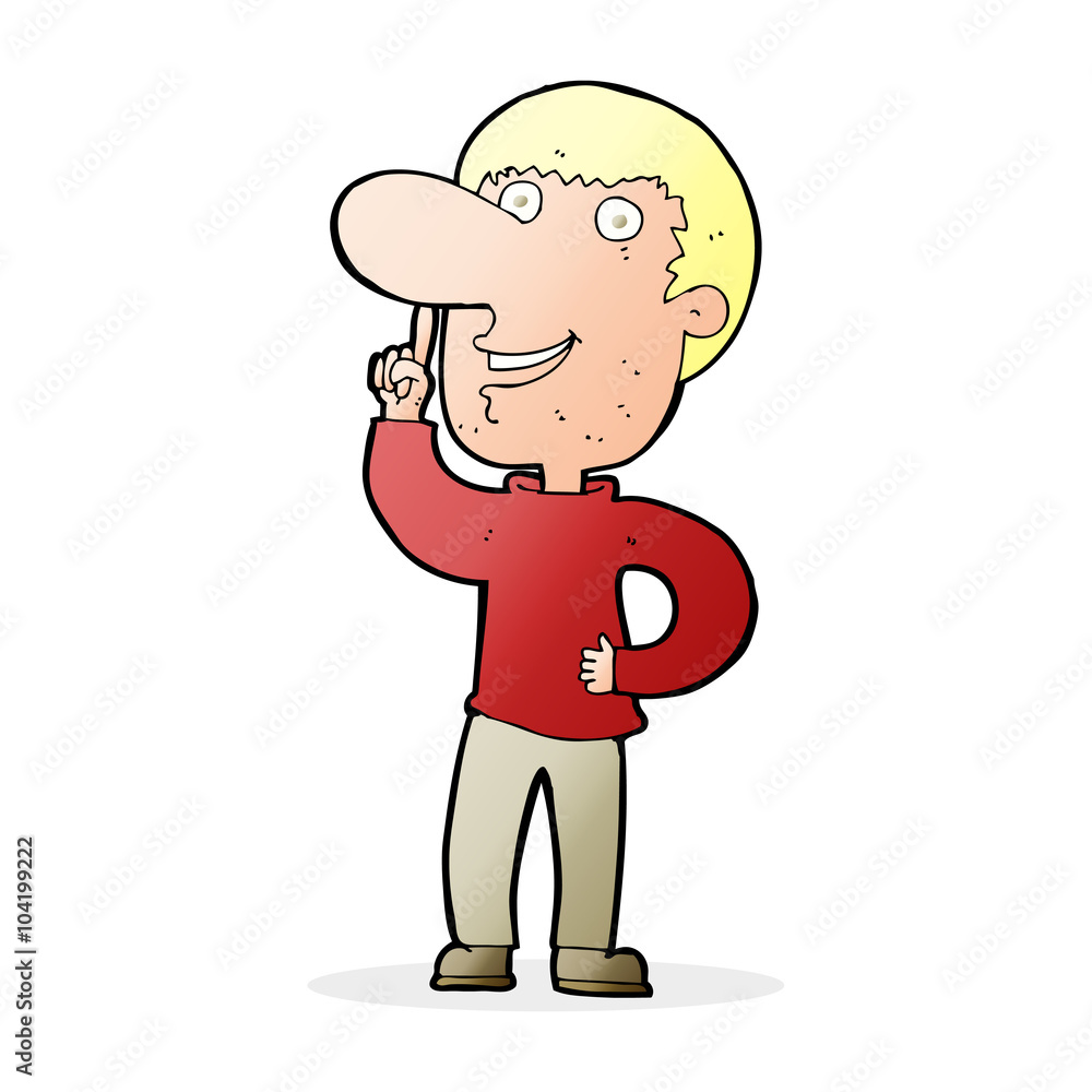 cartoon man with idea cartoon man with idea