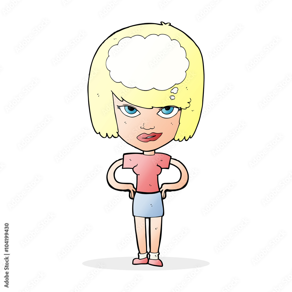 cartoon woman thinking cartoon woman thinking