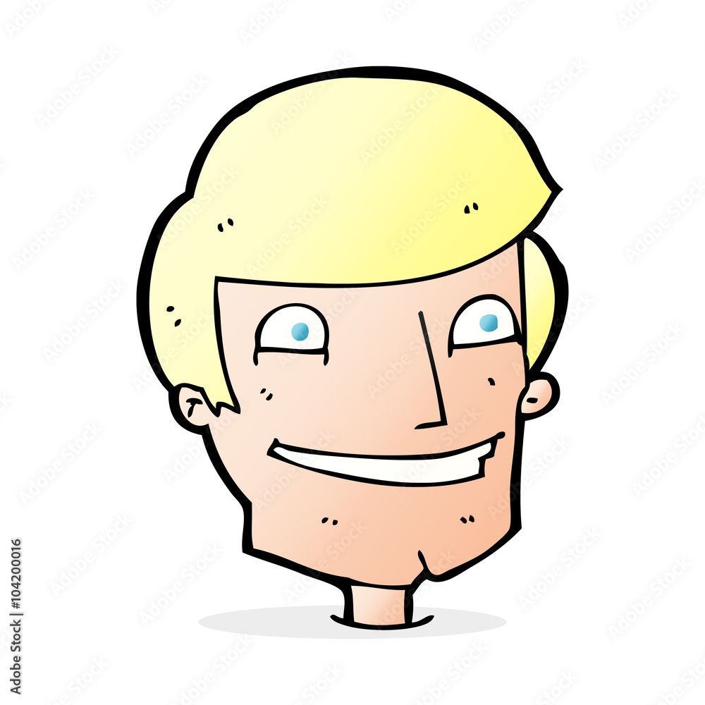 cartoon grinning man cartoon grinning man