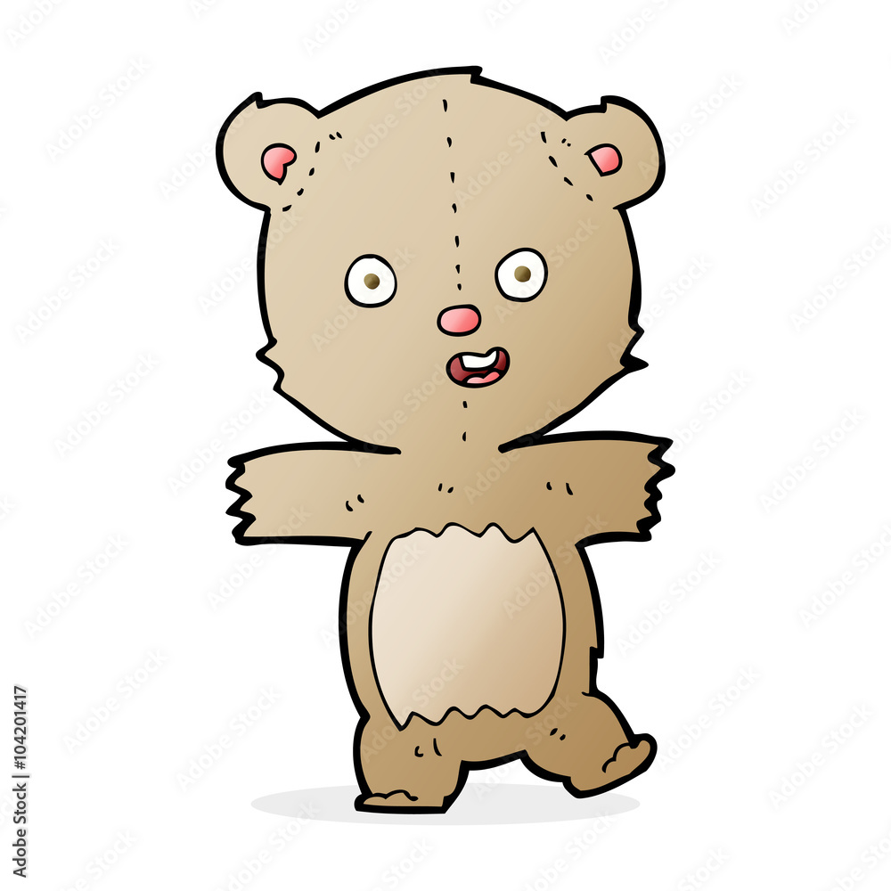 Obraz premium cartoon dancing teddy bear