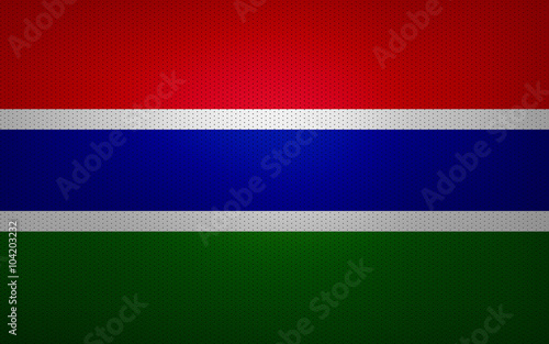 Closeup of Gambia flag © amironov