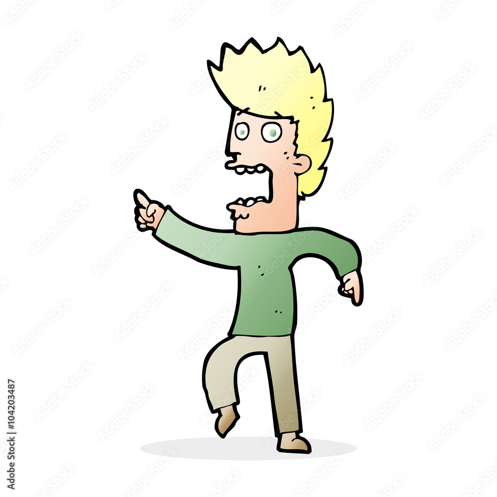 cartoon terrified man cartoon terrified man