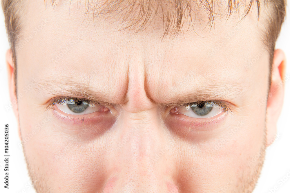 Naklejka premium Man's angry eyes