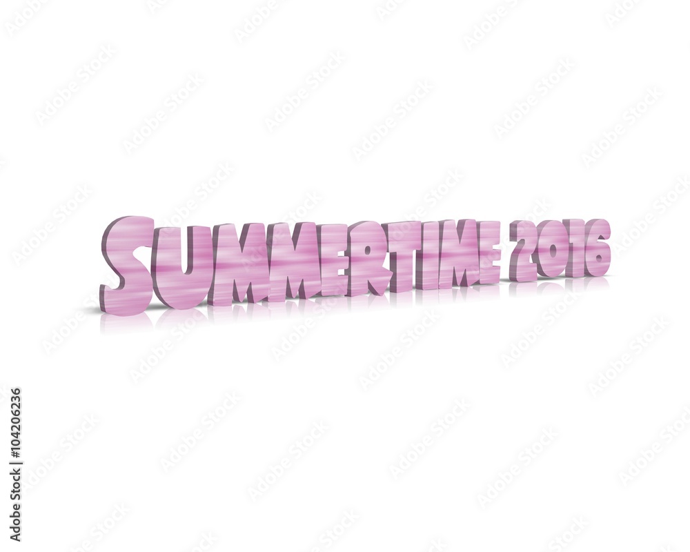 summertime 2016 3d wort 