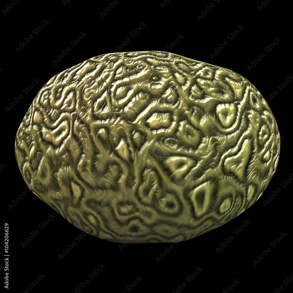 Illustration of abstract brain on black background Illustration of abstract brain on black background