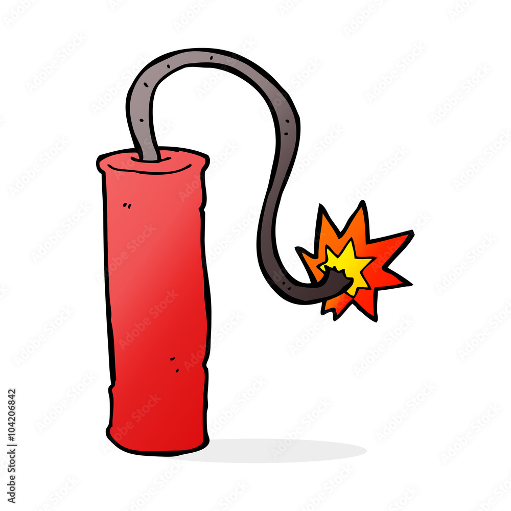 Obraz premium cartoon dynamite
