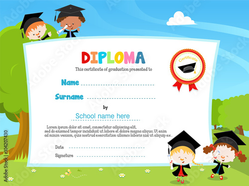Children With Diploma