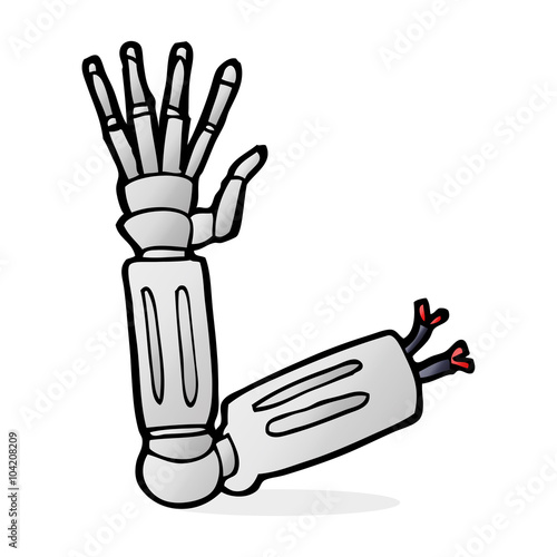 cartoon robot arm