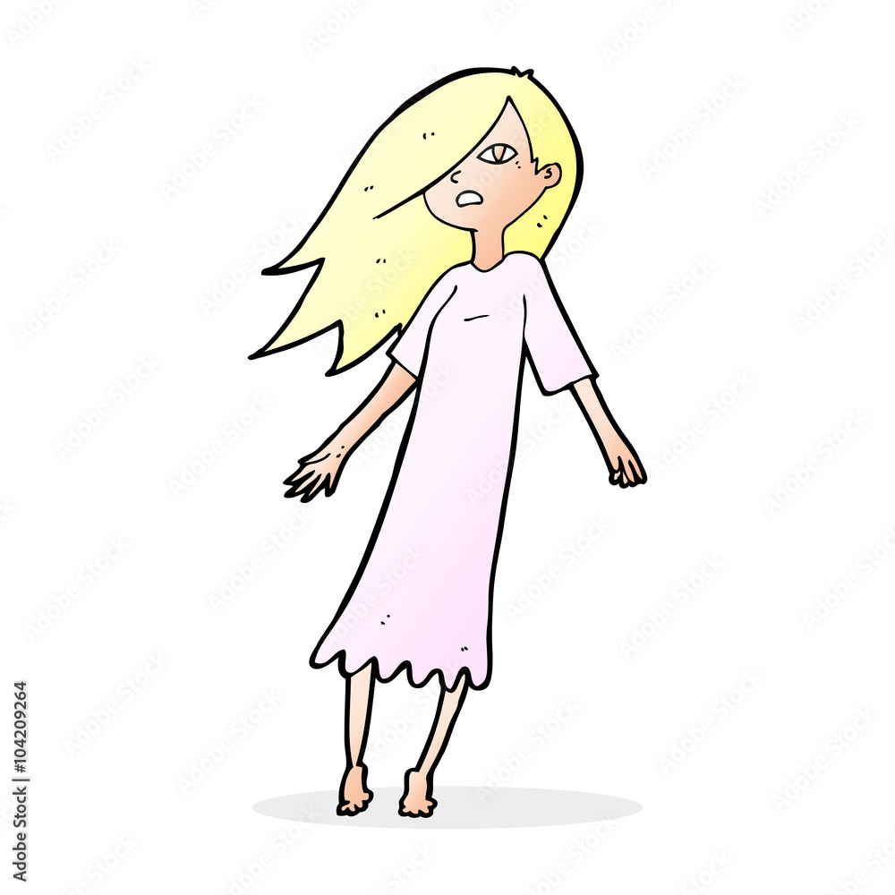 cartoon ghost like girl cartoon ghost like girl