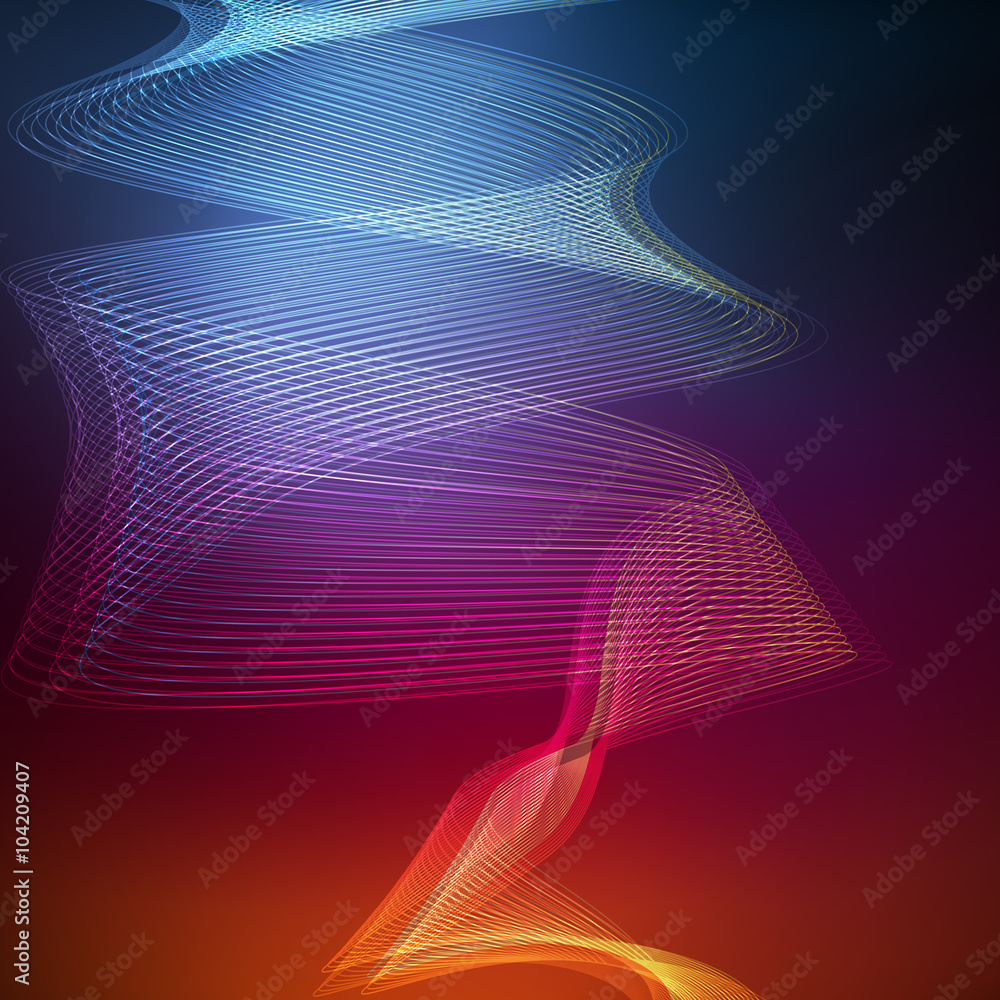 Neon abstract background vector concept of transparent wave Neon abstract background vector concept of transparent wave