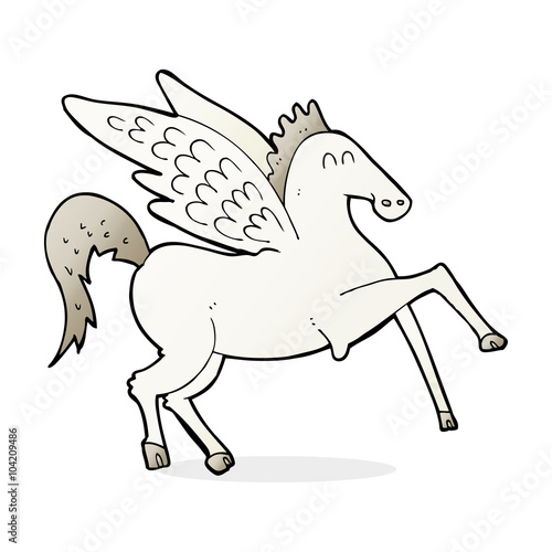 cartoon pegasus