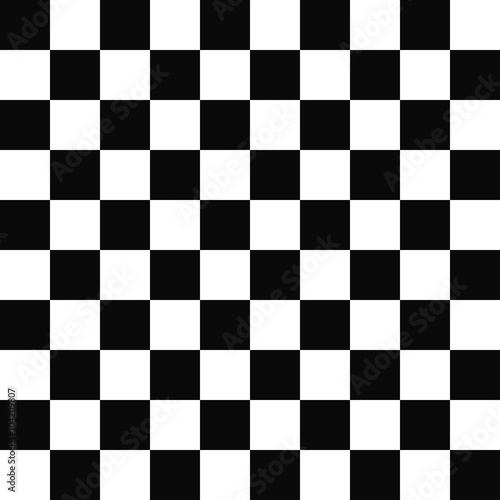 Seamless black and white checkered pattern