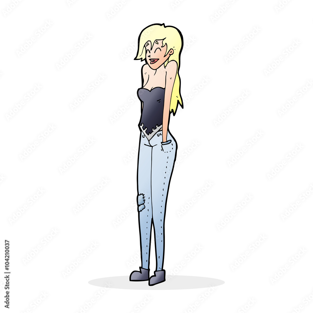cartoon pretty woman shrugging shoulders cartoon pretty woman shrugging shoulders