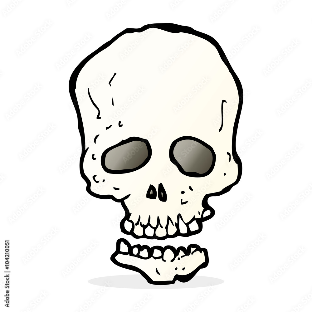 cartoon skull