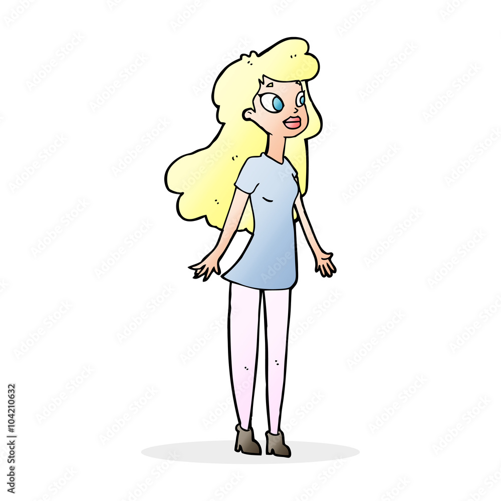cartoon pretty girl cartoon pretty girl