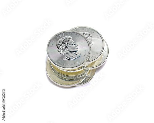 Maple silver coin