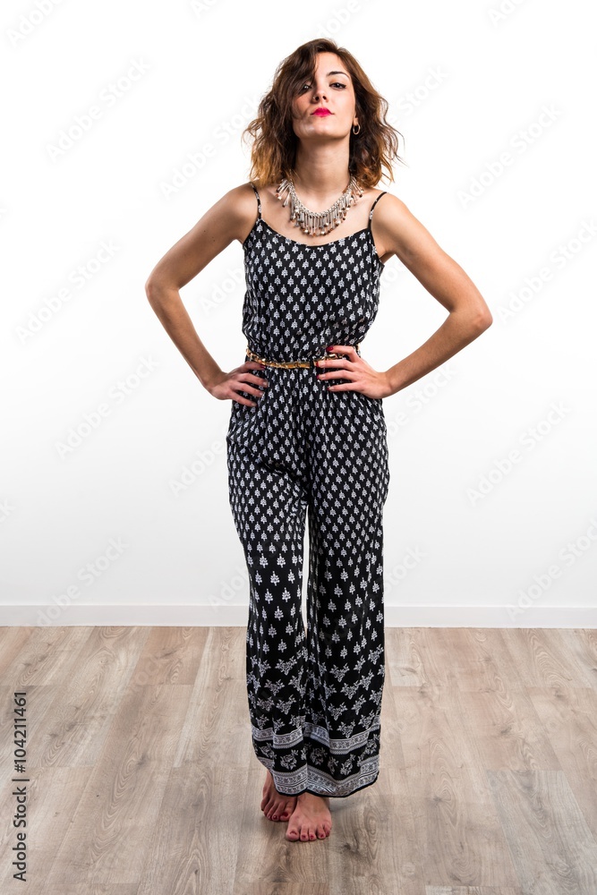 Model woman in studio Model woman in studio