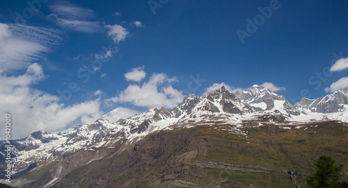 Glacier at gornergrat station, zermatt, switzerland © Tomtsya