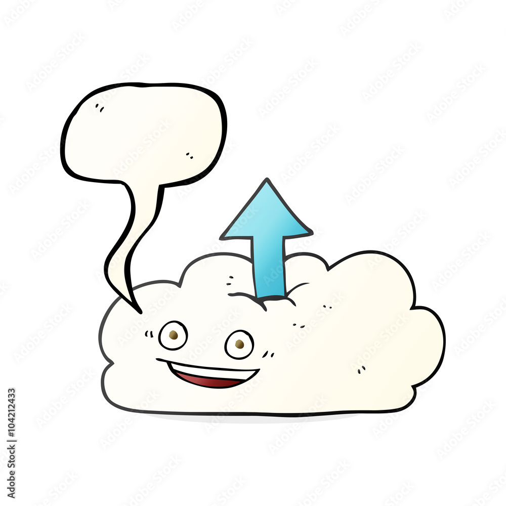 speech bubble cartoon upload to the cloud speech bubble cartoon upload to the cloud