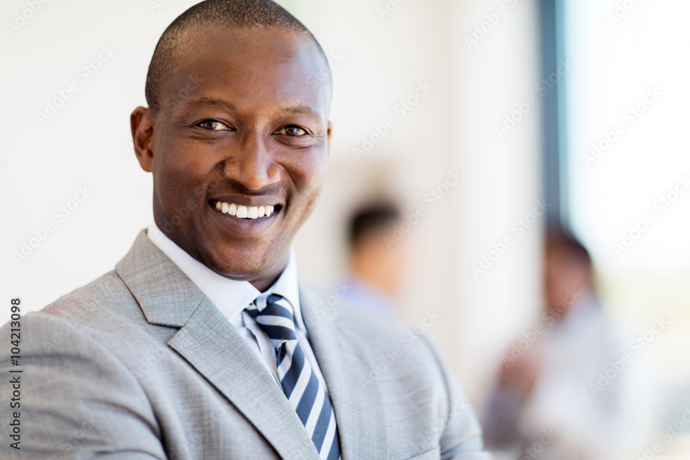 african businessman close up portrait african businessman close up portrait