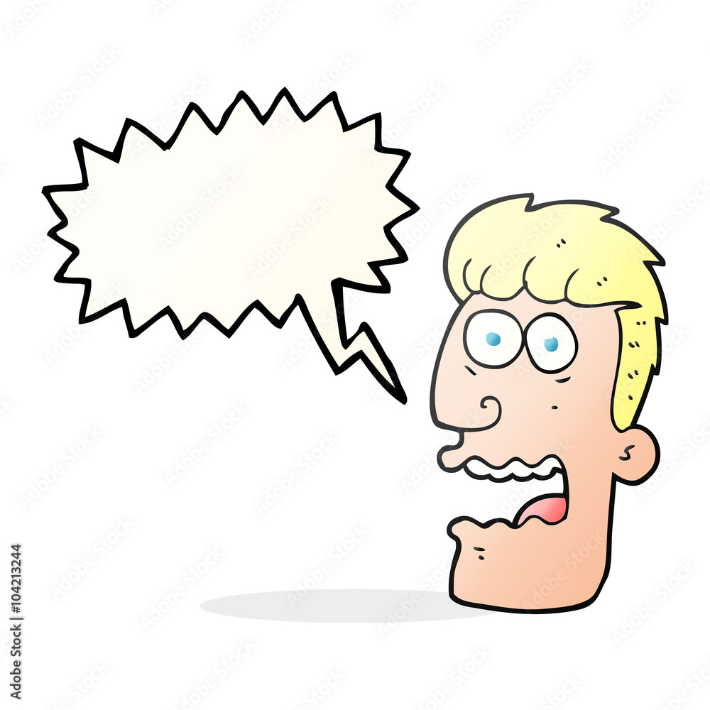 speech bubble cartoon shocked man speech bubble cartoon shocked man