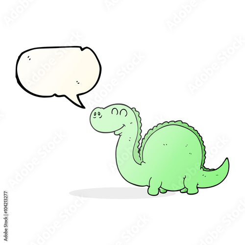 speech bubble cartoon dinosaur