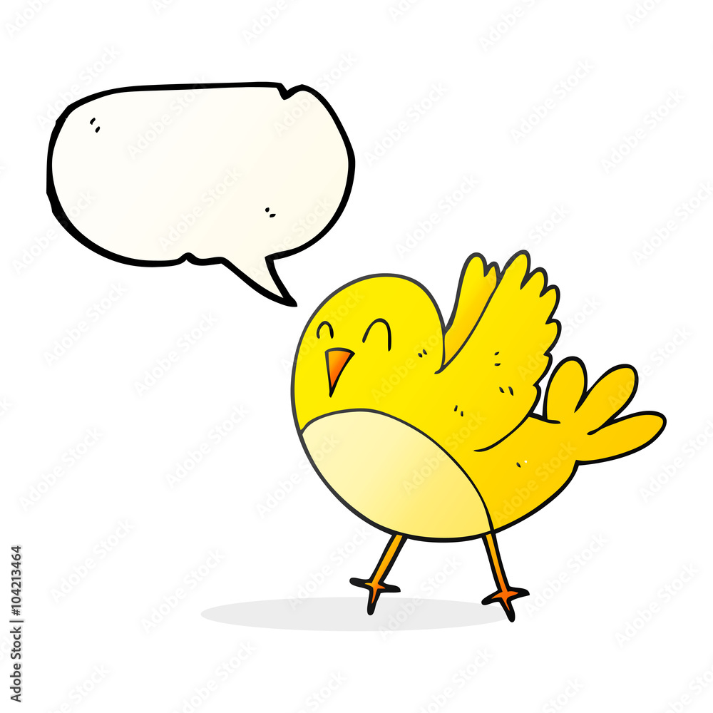 speech bubble cartoon bird speech bubble cartoon bird